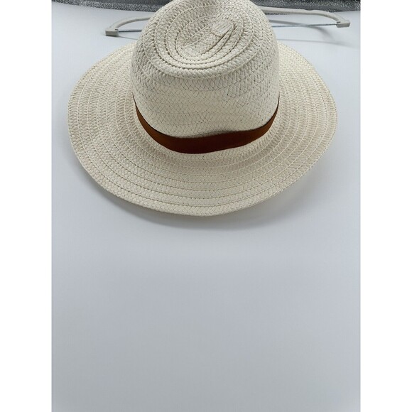 Madewell Women's $40 Packable Braided Straw Hat Ivory Size M/L - Picture 1 of 6